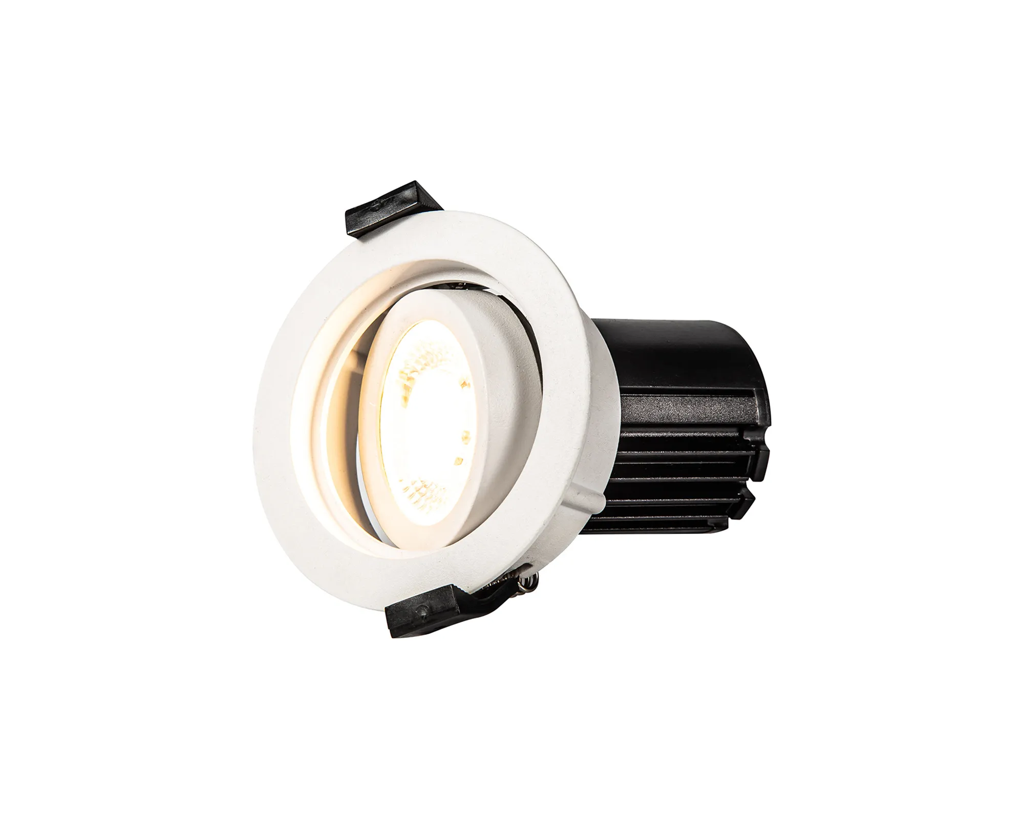 Beppe A 10 Tridonic Powered 10W 2700K 710lm 36° CRI>90 LED Engine White Stepped Adjustable Recessed Spotlight, IP20 DM201242  Dlux Beppe A 10